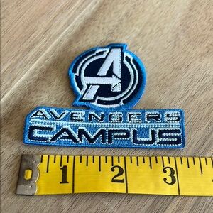 Avengers Campus Patch with Blue and Silver Accents
